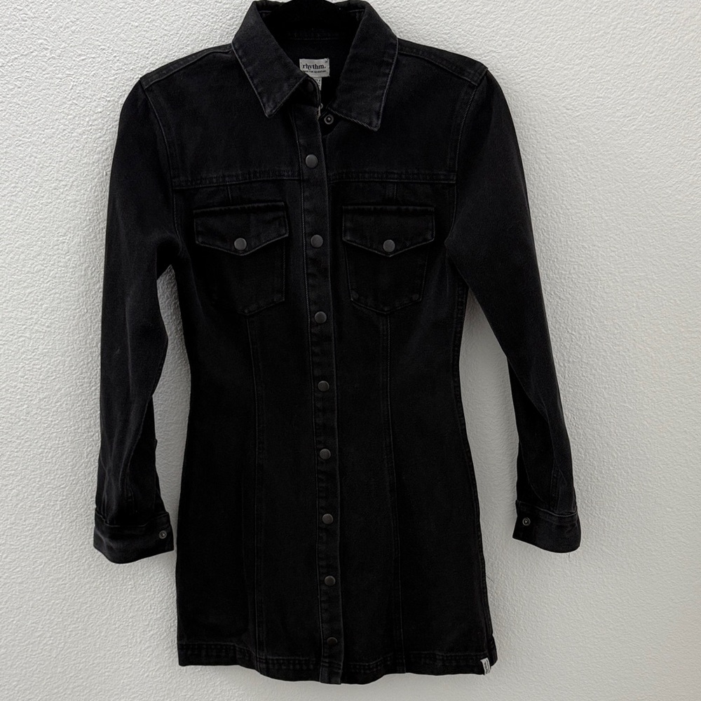 Rhythm Black Jean dress